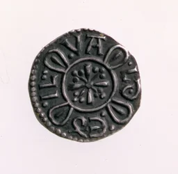 Penny of Offa, kung av Mercia, 757-96 (omvänd) (silver) (för framsidan se 168071)