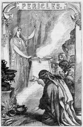 Pericles, Prince of Tyre - Pericles, Prince of Tyre - Illustration i "" Completes de William Shakespeare"" 1866 - Illustrationerna och den allmänna formen för denna utgåva är lånade från Cassells illustrerade Shakespeare, publicerad i London