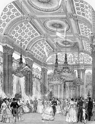 Polkadans på en statsbal i Buckingham Palace, 1848