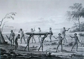 Port Jackson, New Holland: Aborigine Burial Ceremony, från 