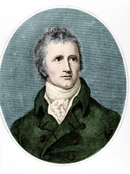 Porträtt av Alexander MacKenzie (färgad gravyr)