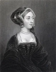 Porträtt av Anne Boleyn (ca 1507-36) från "Lodge