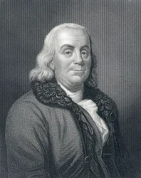 Porträtt av Benjamin Franklin, ca 1833