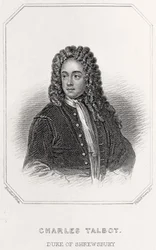 Porträtt av Charles Talbot, hertig av Shrewsbury, 1835