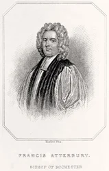 Porträtt av Francis Atterbury, biskop av Rochester, 1835
