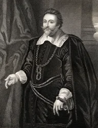 Porträtt av Francis Cotington, från Lodges British Portraits, 1823