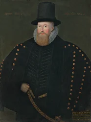 Porträtt av Henry, 1:e baron Norris, av Rycote, 1585