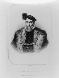 Porträtt av Henry Fitzalan, 12:e earlen av Arundel (ca 1512-1580) från "Lodge
