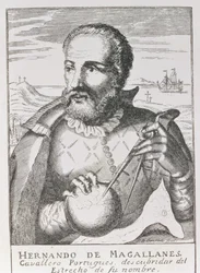Porträtt av Hernando de Magallanes (ca 1480-1521) från 