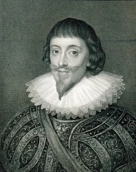 Porträtt av John Powlett (1598-1675) 5th Marquis of Winchester, från "Lodge