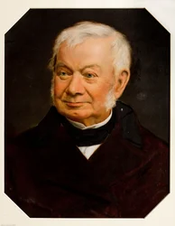 Porträtt av Joseph Livesey (olja på papper)