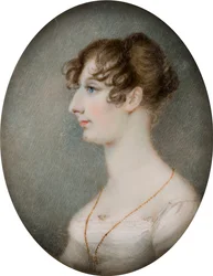 Porträtt av Lucy, the Hon Mrs Whitmore, senare Lady Lucy Whitmore (1792-1840), c.1810-40 (olja på duk)