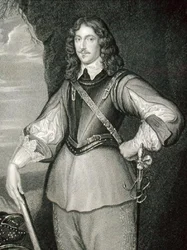 Porträtt av Montagu Bertie (1608-66) 2nd Earl of Lindsey, från "Lodge
