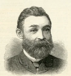 Porträtt av Mr.R.Urwin, sekreterare till Tyne Improvement Commissioners, 1884