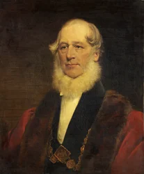 Porträtt av Odiarne C. Lane (olja på duk)