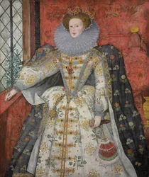 Porträtt av drottning Elizabeth I (1533-1603), ca 1585-90 (olja på duk)