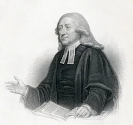 Porträtt av pastor John Wesley A. M., 1800-talet