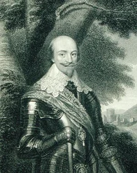 Porträtt av Robert Bertie (1582-1642) 1st Earl of Lindsey, från "Lodge