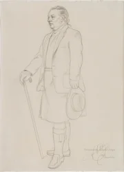 Porträtt av Roderick Gradidge, ca 1987