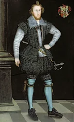 Porträtt av Sir Edward Fox från Gwrrnego