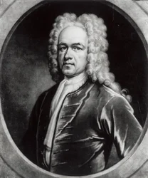 Porträtt av Sir John Blunt (ca 1665-1733) (bw-foto)