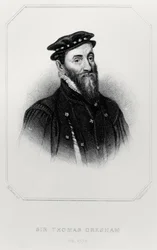 Porträtt av Sir Thomas Gresham (1519-79) från "Lodge