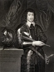 Porträtt av Spencer Compton (1601-43) 2nd Earl of Northampton, från Lodges British Portraits, 1823