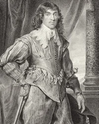 Porträtt av William Hamilton, 2:e hertig av Hamilton (1616-51), från "Lodge