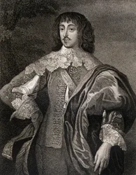 Porträtt av William Villiers (1613-43) Viscount Grandison, från Lodges British Portraits, 1823