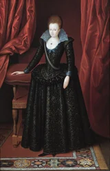 Porträtt av en dam, kallad Lady Arabella Stuart