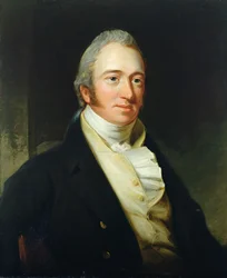 Porträtt av Rt. Hon. Silver Oliver (d.1799) (olja på duk)