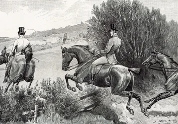 Prince Albert Hunting nära Belvoir Castle