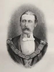 Prins Arthur William Patrick, hertig av Connaught och Strathearn, graverad av C. Laurie, från 