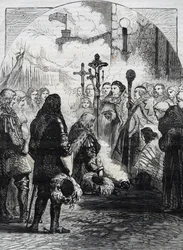 Mottagning av James II i Dublin, publicerad i 