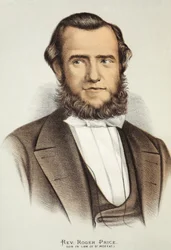 Rev. Roger Price, illustration från The Pictorial Edition av David Livingstones liv och upptäckter av J. Ewing Richie, pub. av A. Fullarton & Co., 1876