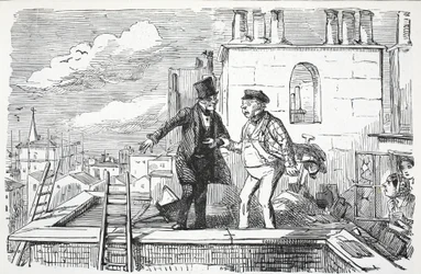 Tak, illustration från Punch