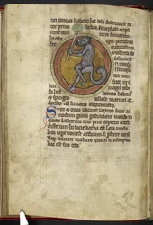 Royal MS 12 C XIX, f.15v Satyr, från 