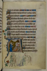 Kunglig MS 2 B VII f.288r, från The Queen Mary Psalter, ca 1310-20 (pergament)