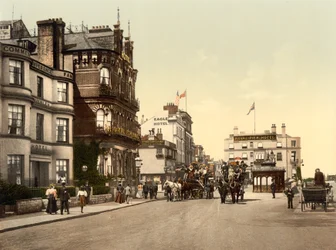 Ryde Hotels, Isle of Wight (handfärgat foto)
