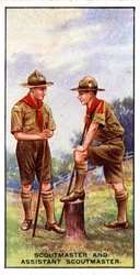 Scoutmästare och assisterande scoutmästare, 1929