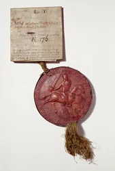 Kung Richard I:s sigill (vax och pergament) (ref ChAntB349)