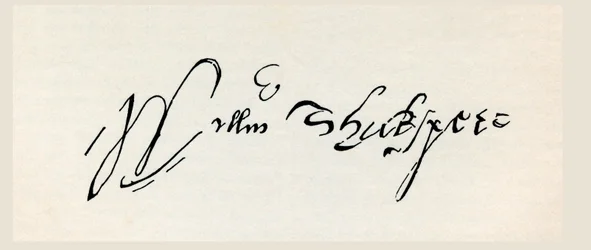 Signatur av William Shakespeare, från 