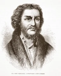 Sir John Oldcastle, efteråt Lord Cobham, illustration från The History of Protestantism av James Aitken Wylie (1808-1890), pub. 1878