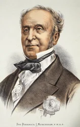 Sir Roderick Murchison, illustration från The Pictorial Edition av David Livingstones liv och upptäckter av J. Ewing Richie, pub. av A. Fullarton & Co., 1876