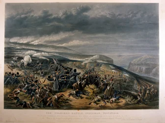 Soldater vid slaget vid Inkerman under Krimkriget, 5 november 1854, 1855
