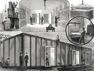 Steel Strong-Room, för National Bank of Scotland, Edinburgh, tillverkad av herrarna Chubb och Son