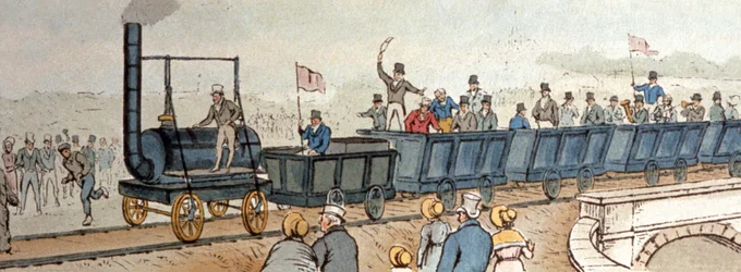 Stockton-Darlington Railway. cirka 1830 (gravyr)
