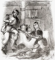 Sumpnour och Pardoner, från Gamla England: Ett bildmuseum, pub. 1847