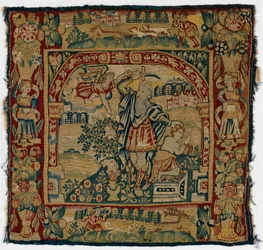 Tapestrypanel föreställande The Sacrifice of Isaac, gjord i Sheldon, England