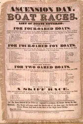 The Ascension Day Boat Race-programmet, 6 maj 1850 (silke)